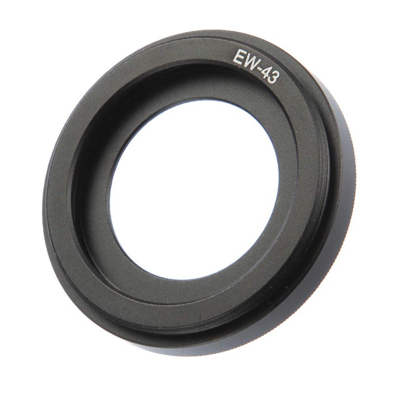 foto4easy غطاء عدسة معدني Foto4easy EW-43 لكاميرا كانون EF-M 22mm F2 STM (أسود) - Image 1